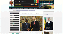 Desktop Screenshot of embajadasenegal.com