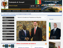 Tablet Screenshot of embajadasenegal.com